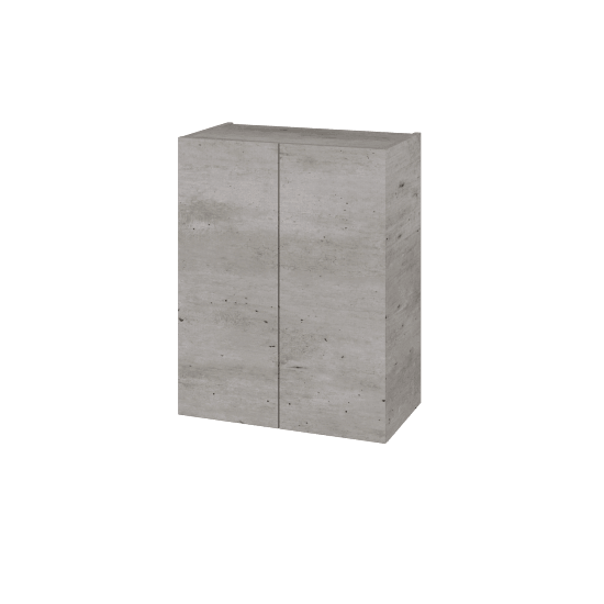 Horní skříňka DOS SYD2 60  - D01 Beton - Úchytka T00 (bez úchytky) - D01 Beton