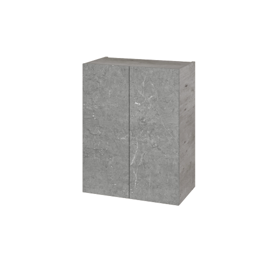 Horní skříňka DOS SYD2 60  - D01 Beton - Bezúchytkové provedení T00 (bez vrtání pro úchytku) - D20 Galaxy