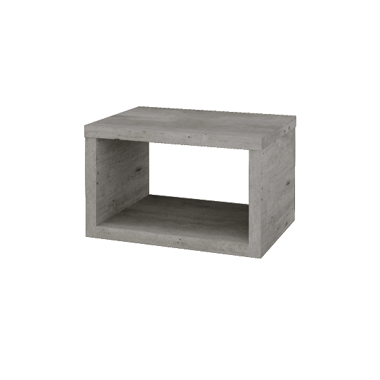 Umyvadlová skříňka STORM SZO 60 (bez umyvadla)  - D01 Beton