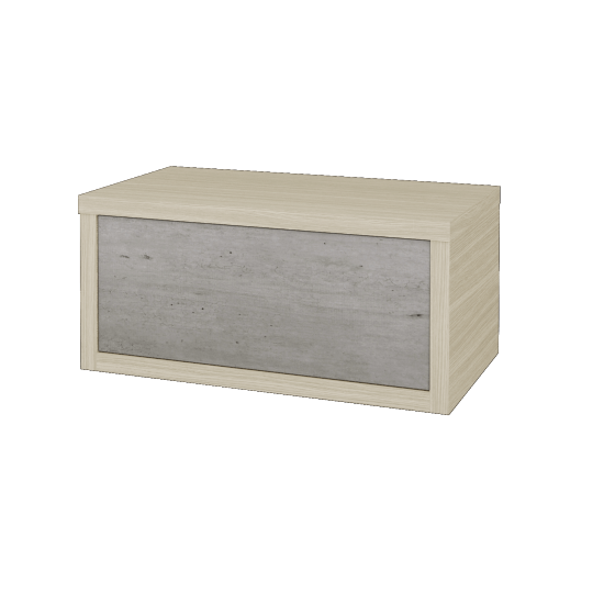 Umyvadlová skříňka STORM SZZ 80 bez umyvadla - D04 Dub - D01 Beton - Ano