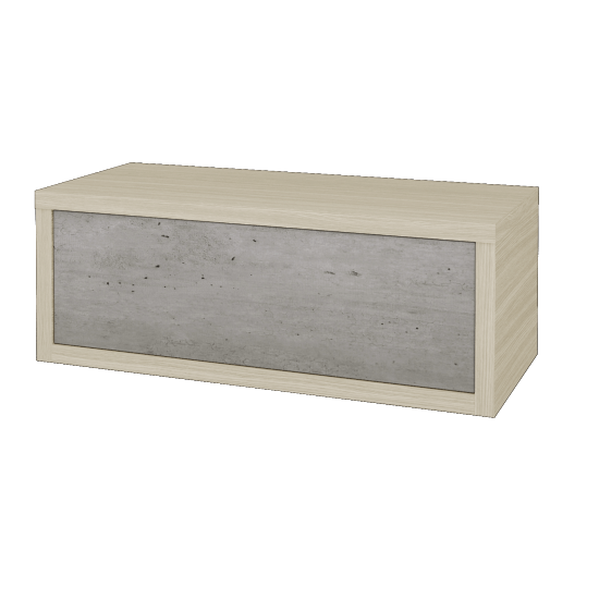 Umyvadlová skříňka STORM SZZ 100 bez umyvadla - D04 Dub - D01 Beton - Ano