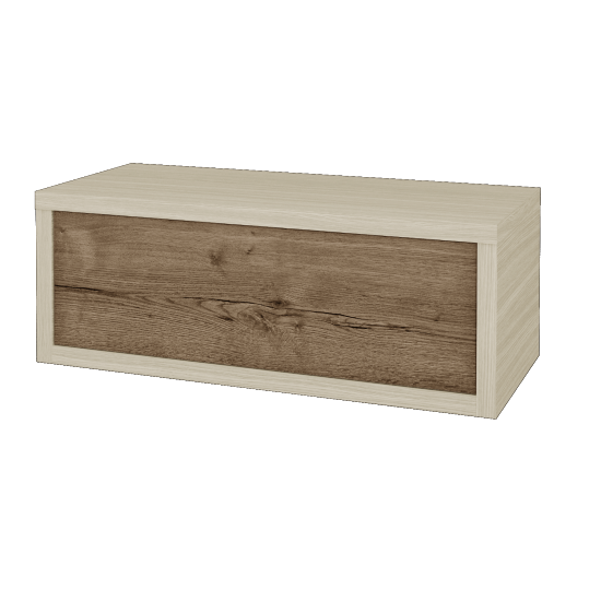 Umyvadlová skříňka STORM SZZ 100 bez umyvadla - D04 Dub - D21 Tobacco - Ano