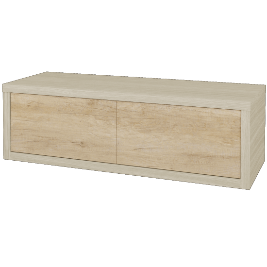 Umyvadlová skříňka STORM SZZ2 120 bez umyvadla - D04 Dub - D15 Nebraska - Ano