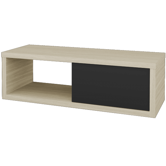 Umyvadlová skříňka STORM SZZO 120 bez umyvadla - D04 Dub - N03 Graphite - Levé