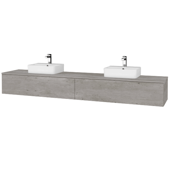 Umyvadlová skříňka MODULE SZZ12 240 umyvadlo Joy 3 - D01 Beton - D01 Beton