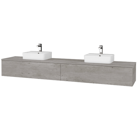 Umyvadlová skříňka MODULE SZZ12 240 umyvadlo Joy 3 - D01 Beton - D01 Beton - Ne