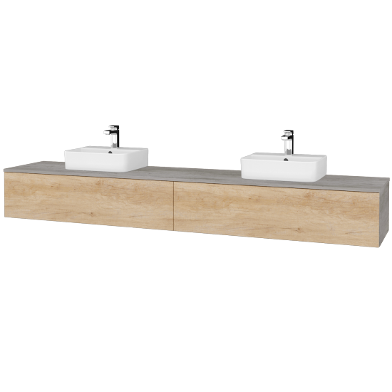 Umyvadlová skříňka MODULE SZZ12 240 umyvadlo Joy 3 - D01 Beton - D15 Nebraska - Ne