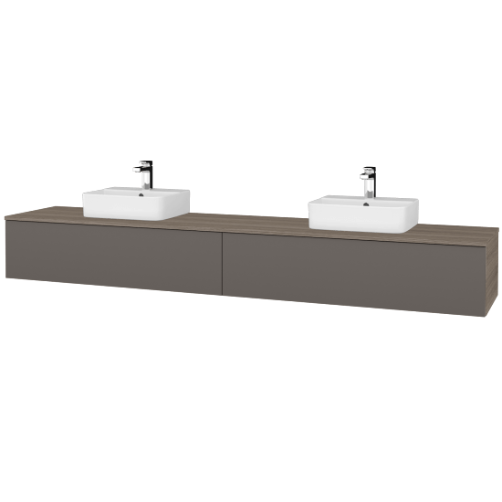 Umyvadlová skříňka MODULE SZZ12 240 umyvadlo Joy 3 - D03 Cafe - N06 Lava - Ne