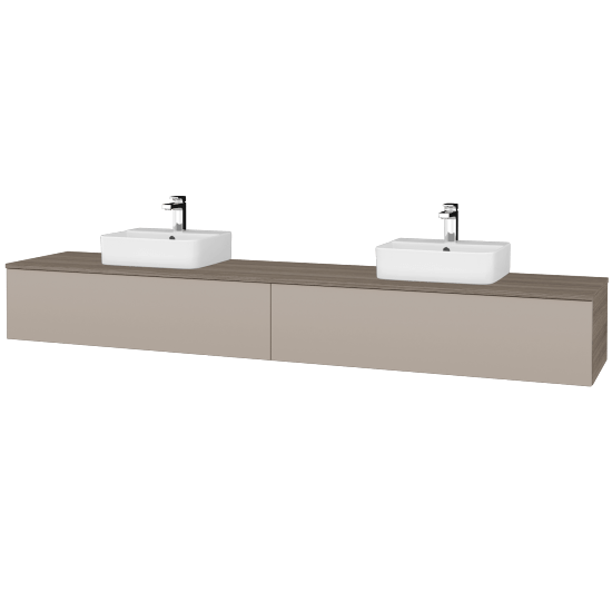 Umyvadlová skříňka MODULE SZZ12 240 umyvadlo Joy 3 - D03 Cafe - N07 Stone - Ne