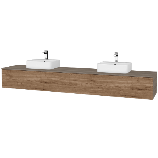 Umyvadlová skříňka MODULE SZZ12 240 umyvadlo Joy 3 - D03 Cafe - D21 Tobacco - Ne