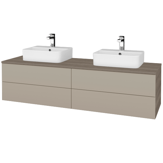 Umyvadlová skříňka MODULE SZZ4 160 umyvadlo Joy 3 - D03 Cafe - L04 Béžová vysoký lesk - Ne