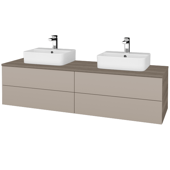 Umyvadlová skříňka MODULE SZZ4 160 umyvadlo Joy 3 - D03 Cafe - N07 Stone - Ne
