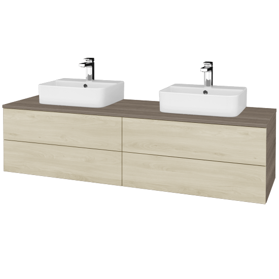 Umyvadlová skříňka MODULE SZZ4 160 umyvadlo Joy 3 - D03 Cafe - D24 Ohio - Ne