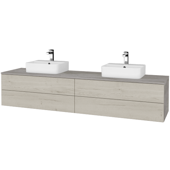 Umyvadlová skříňka MODULE SZZ4 200 umyvadlo Joy 3 - D01 Beton - D28 Alberta - Ne