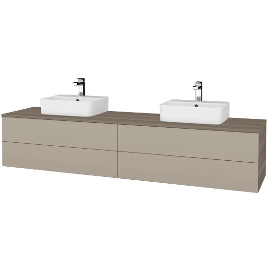Umyvadlová skříňka MODULE SZZ4 200 umyvadlo Joy 3 - D03 Cafe - M05 Béžová mat - Ne