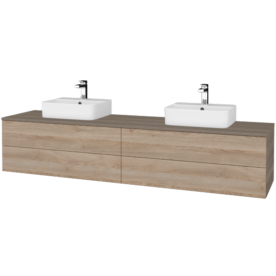 Umyvadlová skříňka MODULE SZZ4 200 umyvadlo Joy 3 - D03 Cafe - D17 Colorado - Ne