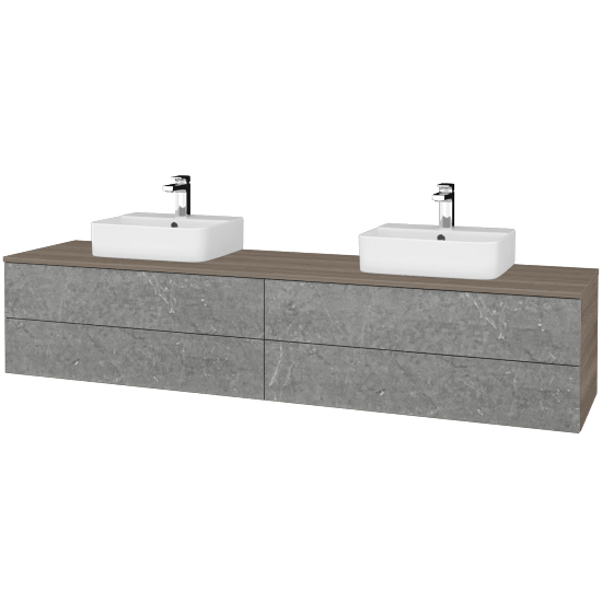 Umyvadlová skříňka MODULE SZZ4 200 umyvadlo Joy 3 - D03 Cafe - D20 Galaxy - Ne