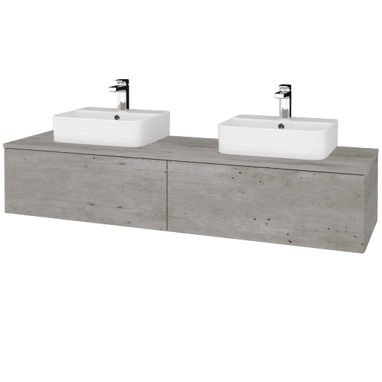 Umyvadlová skříňka MODULE SZZ12 160 umyvadlo Joy 3 - D01 Beton - D01 Beton - Ne