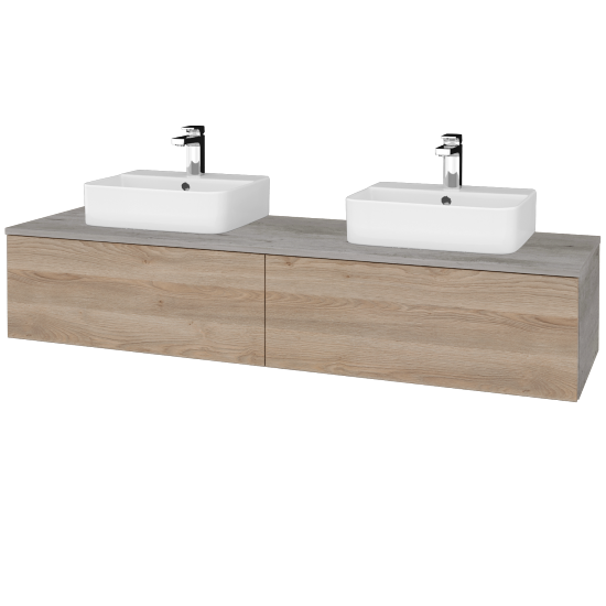 Umyvadlová skříňka MODULE SZZ12 160 umyvadlo Joy 3 - D01 Beton - D17 Colorado - Ne