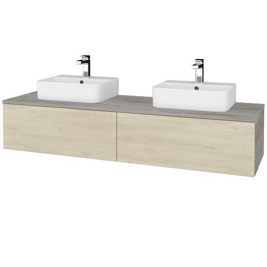 Umyvadlová skříňka MODULE SZZ12 160 umyvadlo Joy 3 - D01 Beton - D24 Ohio - Ne