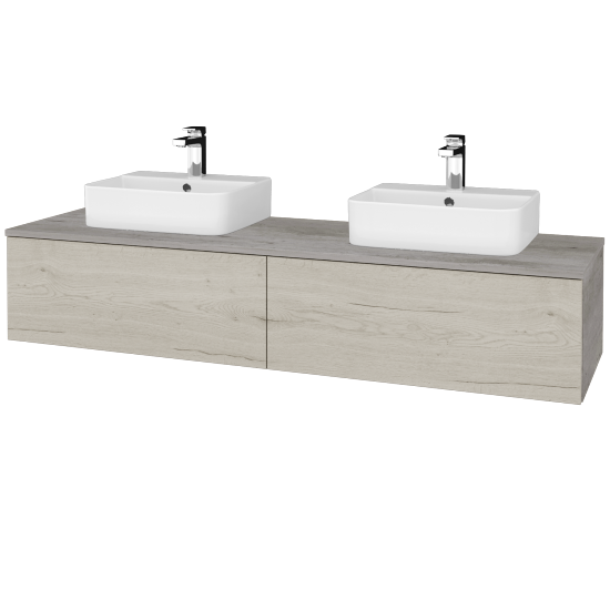 Umyvadlová skříňka MODULE SZZ12 160 umyvadlo Joy 3 - D01 Beton - D28 Alberta - Ne