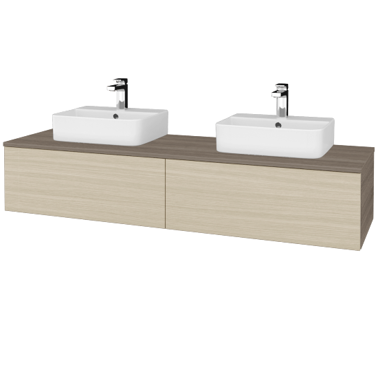 Umyvadlová skříňka MODULE SZZ12 160 umyvadlo Joy 3 - D03 Cafe - D04 Dub - Ne
