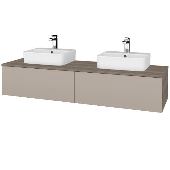 Umyvadlová skříňka MODULE SZZ12 160 umyvadlo Joy 3 - D03 Cafe - N07 Stone - Ne