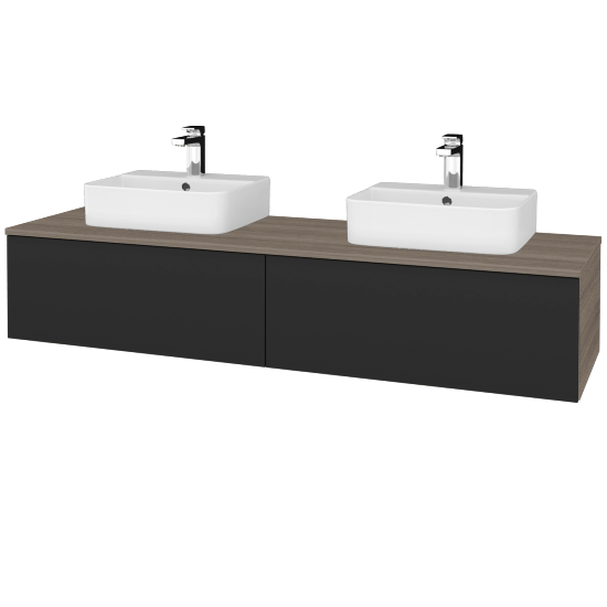 Umyvadlová skříňka MODULE SZZ12 160 umyvadlo Joy 3 - D03 Cafe - N03 Graphite - Ne