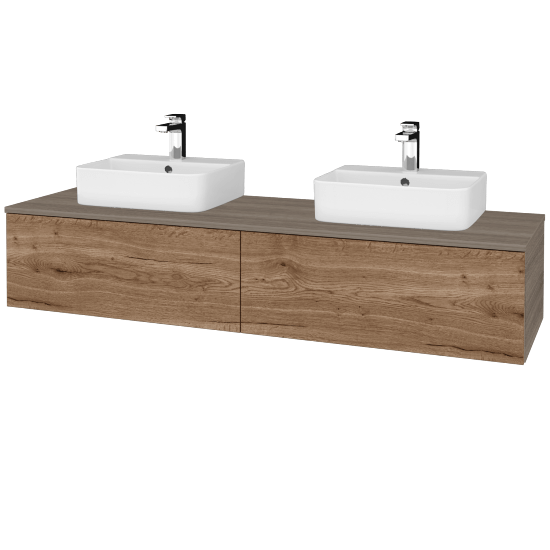 Umyvadlová skříňka MODULE SZZ12 160 umyvadlo Joy 3 - D03 Cafe - D21 Tobacco - Ne