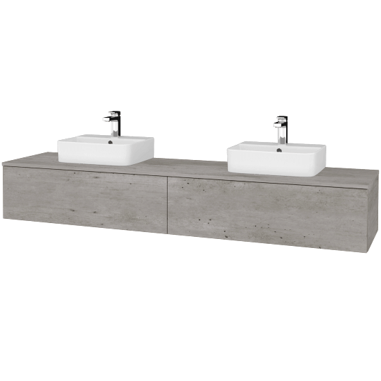 Umyvadlová skříňka MODULE SZZ12 200 umyvadlo Joy 3 - D01 Beton - D01 Beton