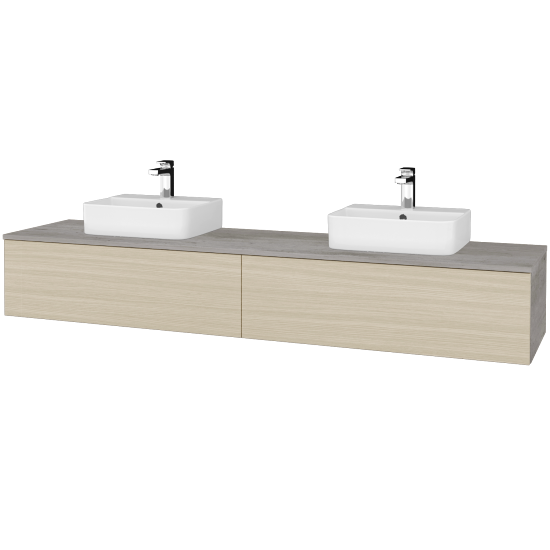 Umyvadlová skříňka MODULE SZZ12 200 umyvadlo Joy 3 - D01 Beton - D04 Dub - Ne