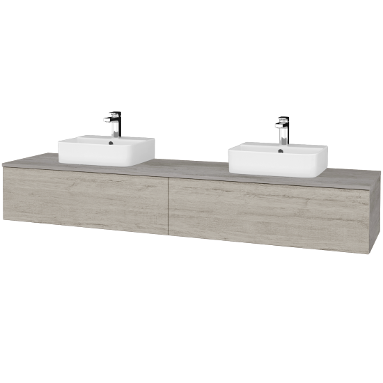 Umyvadlová skříňka MODULE SZZ12 200 umyvadlo Joy 3 - D01 Beton - D05 Oregon - Ne