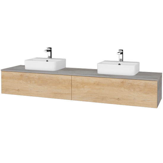 Umyvadlová skříňka MODULE SZZ12 200 umyvadlo Joy 3 - D01 Beton - D15 Nebraska - Ne