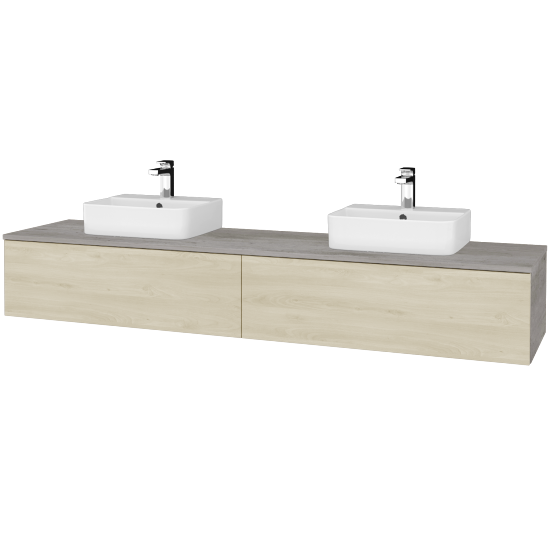 Umyvadlová skříňka MODULE SZZ12 200 umyvadlo Joy 3 - D01 Beton - D24 Ohio - Ne