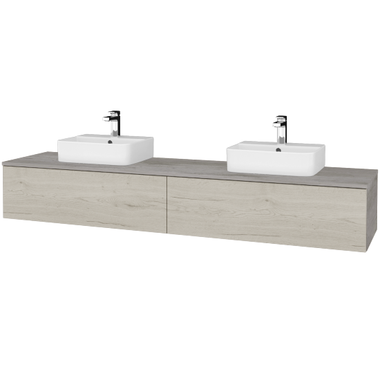 Umyvadlová skříňka MODULE SZZ12 200 umyvadlo Joy 3 - D01 Beton - D28 Alberta - Ne