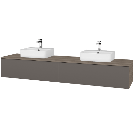 Umyvadlová skříňka MODULE SZZ12 200 umyvadlo Joy 3 - D03 Cafe - N06 Lava - Ne