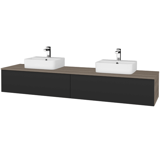 Umyvadlová skříňka MODULE SZZ12 200 umyvadlo Joy 3 - D03 Cafe - N03 Graphite - Ne