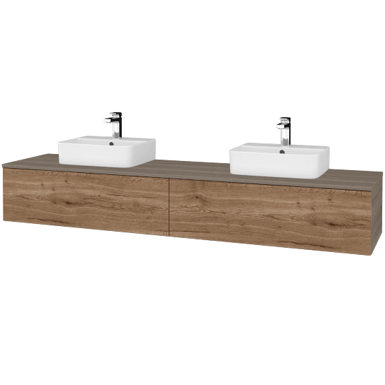 Umyvadlová skříňka MODULE SZZ12 200 umyvadlo Joy 3 - D03 Cafe - D21 Tobacco - Ne