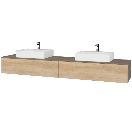 Umyvadlová skříňka MODULE SZZ12 240 umyvadlo Kube - D03 Cafe - D15 Nebraska - Ne