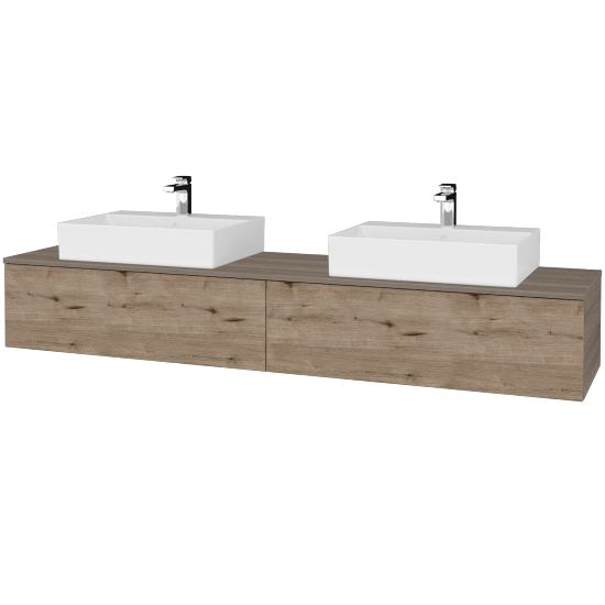 Umyvadlová skříňka MODULE SZZ12 200 umyvadlo Kube - D03 Cafe - D23 Herkules - Ne