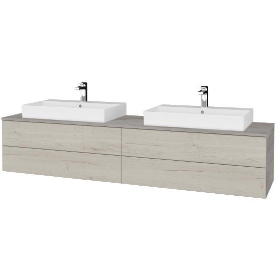 Umyvadlová skříňka MODULE SZZ4 200 umyvadlo Glance - D01 Beton - D28 Alberta - Ne