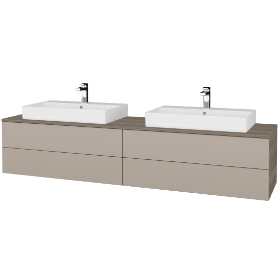 Umyvadlová skříňka MODULE SZZ4 200 umyvadlo Glance - D03 Cafe - N07 Stone - Ne