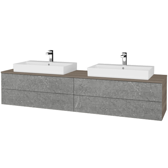 Umyvadlová skříňka MODULE SZZ4 200 umyvadlo Glance - D03 Cafe - D20 Galaxy - Ne