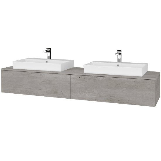 Umyvadlová skříňka MODULE SZZ12 200 umyvadlo Glance - D01 Beton - D01 Beton