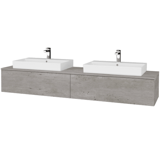 Umyvadlová skříňka MODULE SZZ12 200 umyvadlo Glance - D01 Beton - D01 Beton - Ne