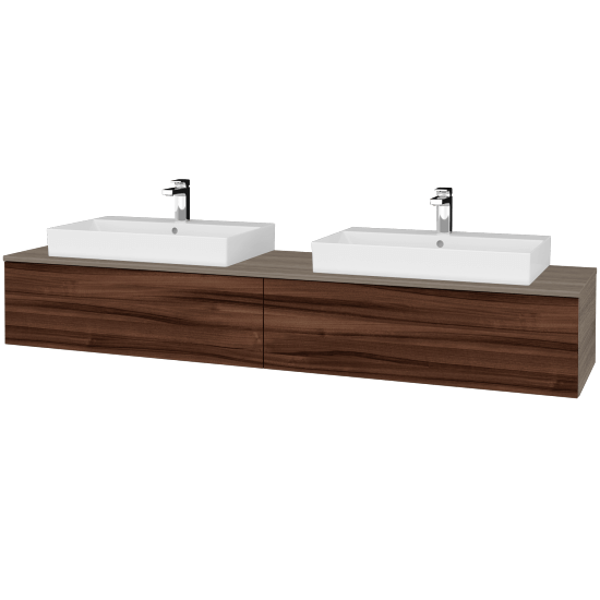 Umyvadlová skříňka MODULE SZZ12 200 umyvadlo Glance - D03 Cafe - D06 Ořech - Ne