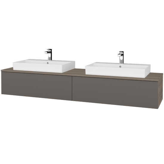 Umyvadlová skříňka MODULE SZZ12 200 umyvadlo Glance - D03 Cafe - N06 Lava - Ne