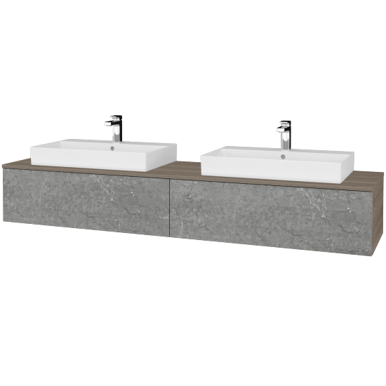 Umyvadlová skříňka MODULE SZZ12 200 umyvadlo Glance - D03 Cafe - D20 Galaxy - Ne