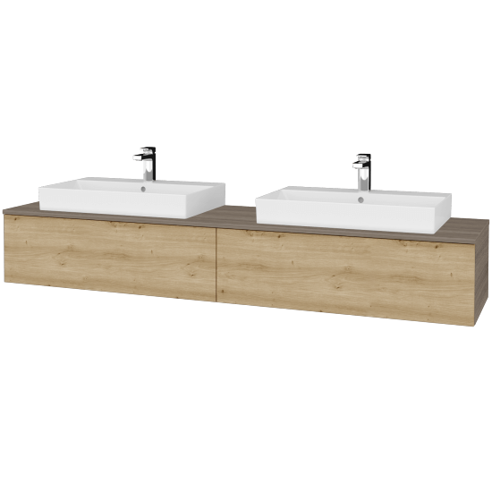 Umyvadlová skříňka MODULE SZZ12 200 umyvadlo Glance - D03 Cafe - D22 Karamel - Ne