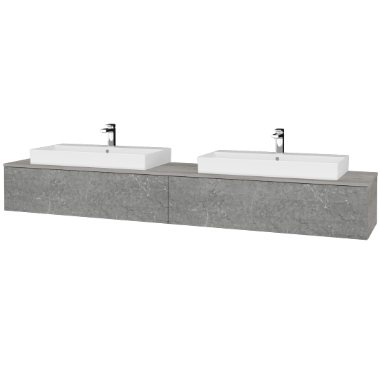 Umyvadlová skříňka MODULE SZZ12 240 umyvadlo Glance - D01 Beton - D20 Galaxy - Ne